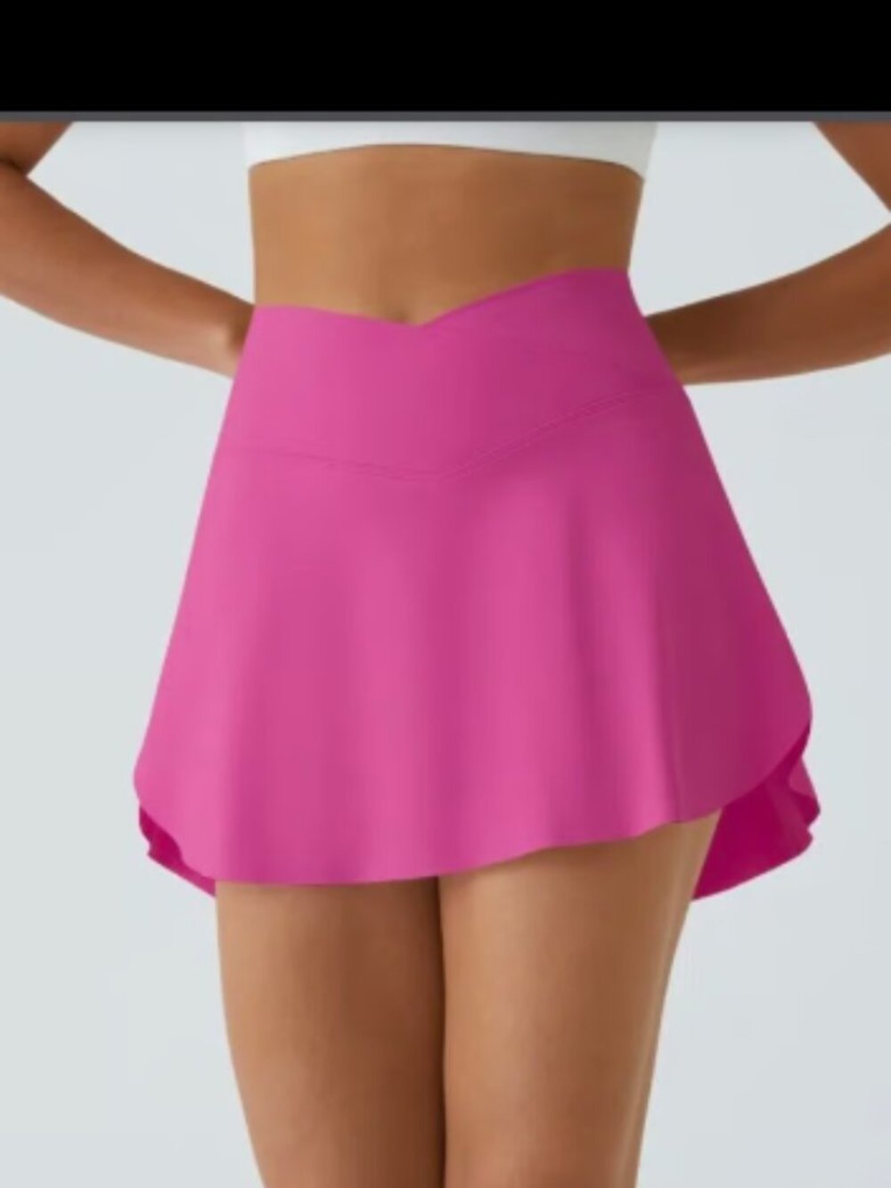 NWT Halara So Softly Crossover Skort PINK Size Large